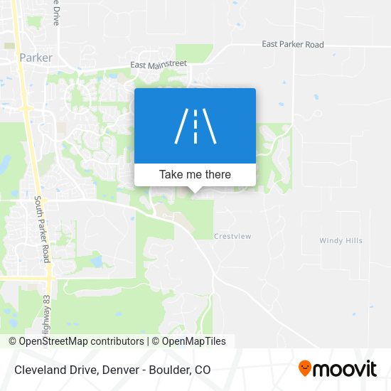 Cleveland Drive map