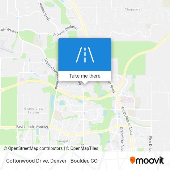 Mapa de Cottonwood Drive