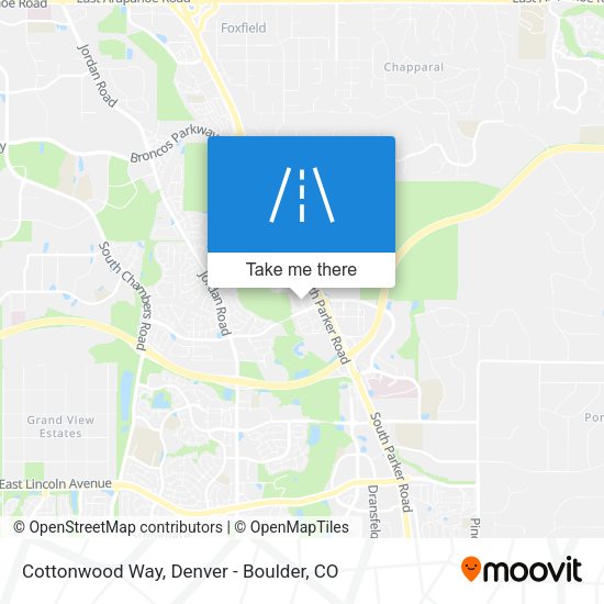 Mapa de Cottonwood Way