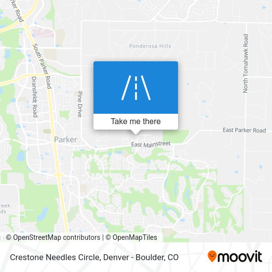 Crestone Needles Circle map