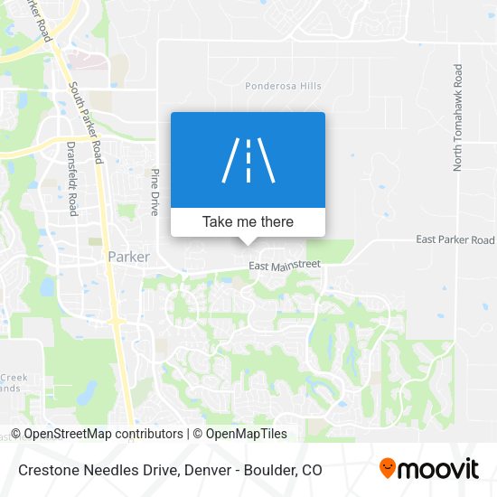 Crestone Needles Drive map