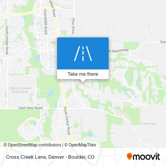 Mapa de Cross Creek Lane
