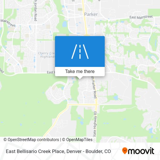 East Bellisario Creek Place map