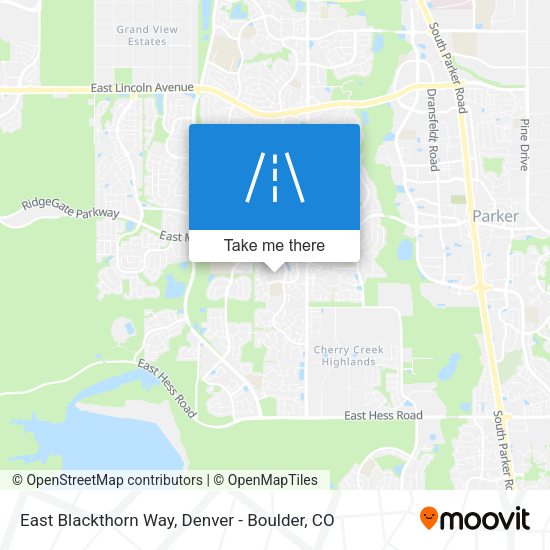 East Blackthorn Way map