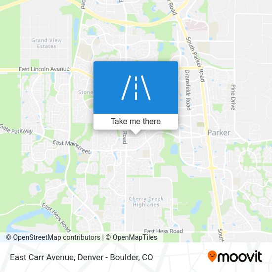 East Carr Avenue map