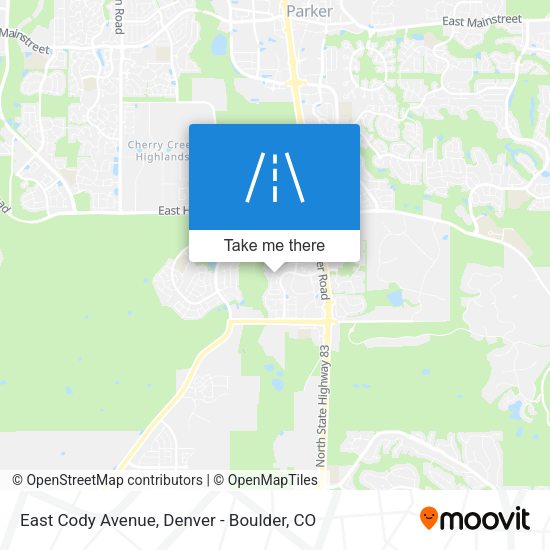 Mapa de East Cody Avenue