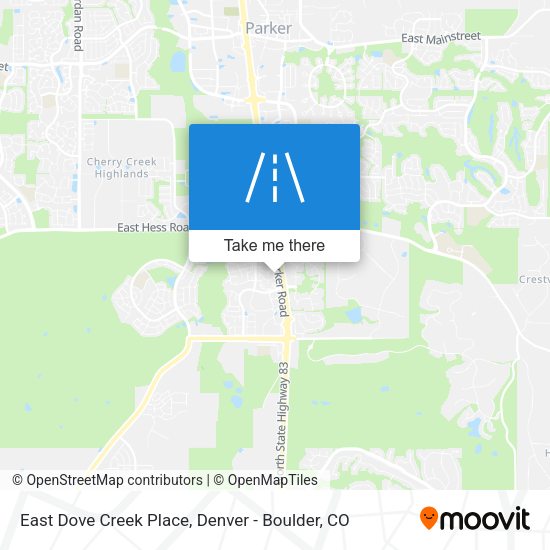 Mapa de East Dove Creek Place