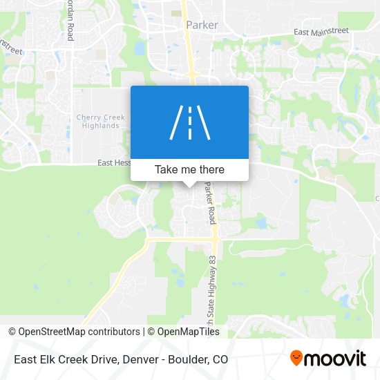 East Elk Creek Drive map