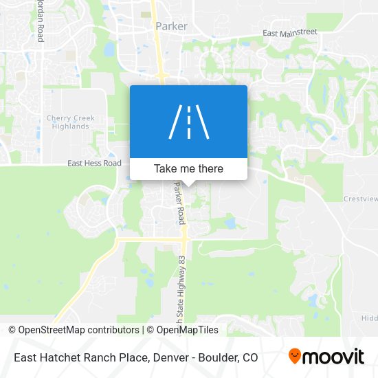 East Hatchet Ranch Place map