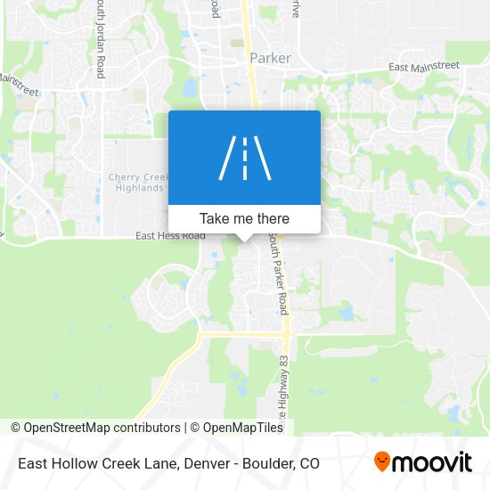 Mapa de East Hollow Creek Lane