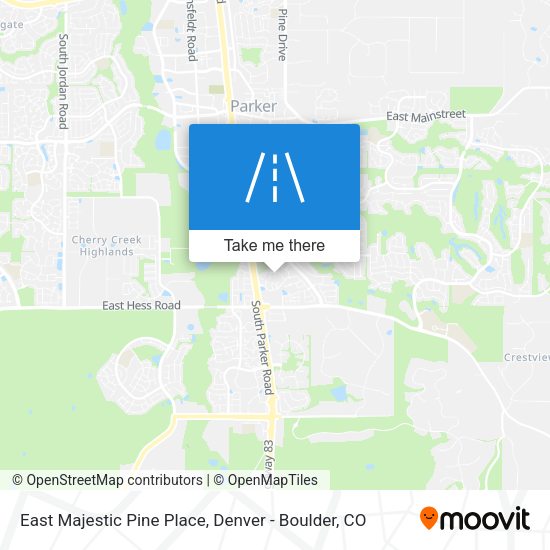Mapa de East Majestic Pine Place