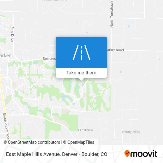 East Maple Hills Avenue map