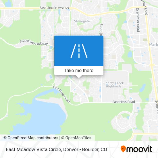 Mapa de East Meadow Vista Circle