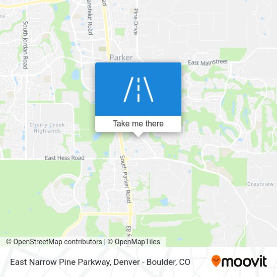 Mapa de East Narrow Pine Parkway