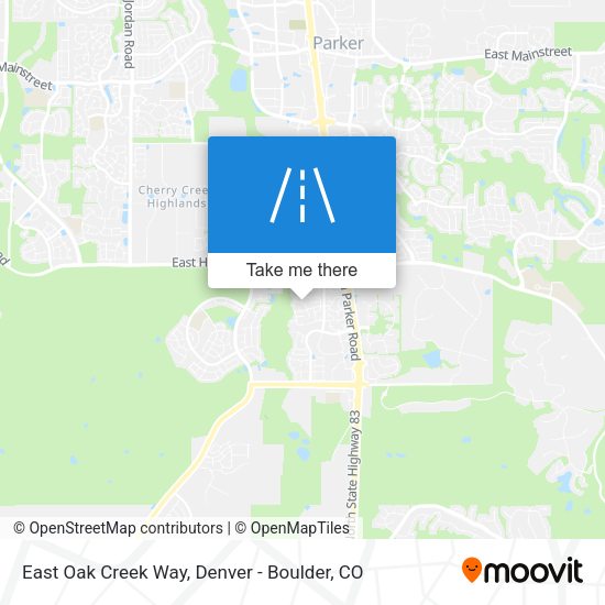 East Oak Creek Way map