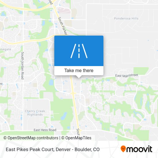 Mapa de East Pikes Peak Court