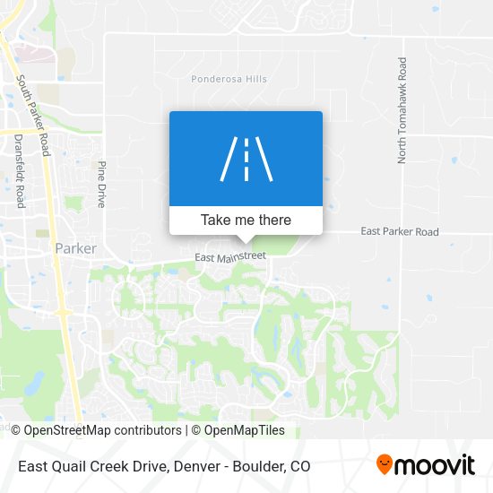 East Quail Creek Drive map