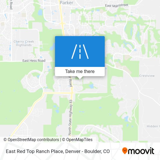 East Red Top Ranch Place map