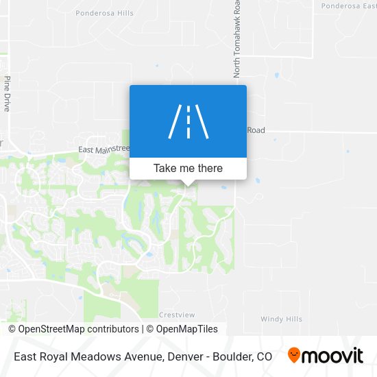 East Royal Meadows Avenue map