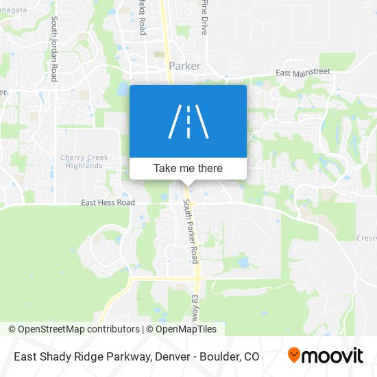 East Shady Ridge Parkway map