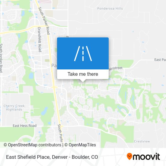 Mapa de East Shefield Place