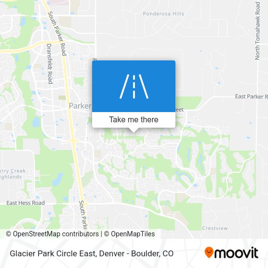 Glacier Park Circle East map