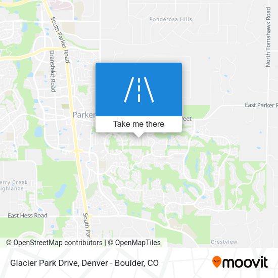 Mapa de Glacier Park Drive