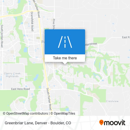 Mapa de Greenbriar Lane