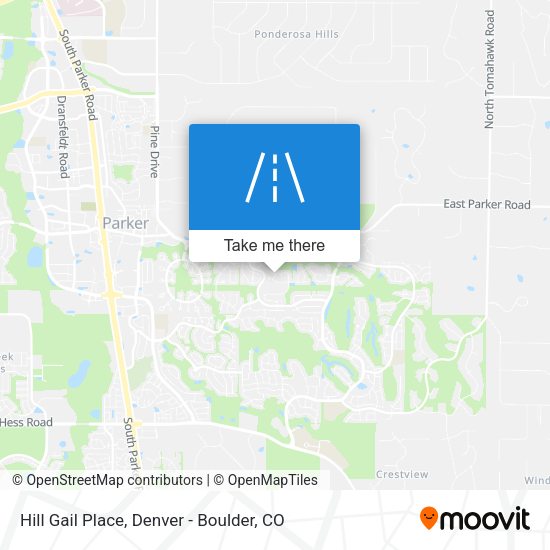 Hill Gail Place map