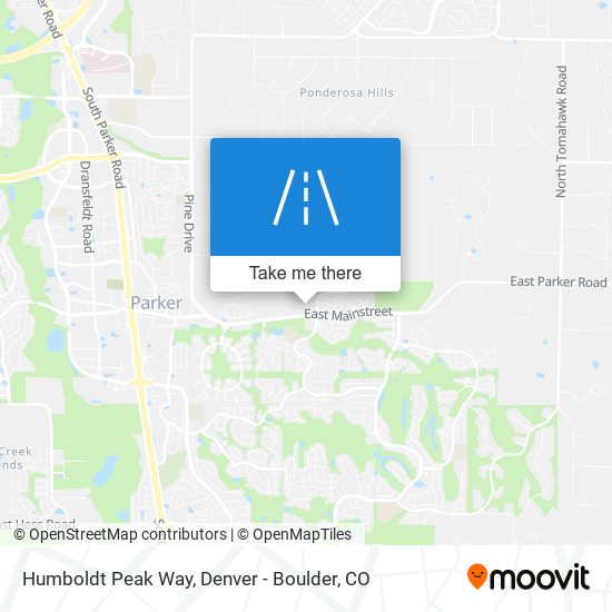 Humboldt Peak Way map