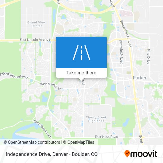 Mapa de Independence Drive