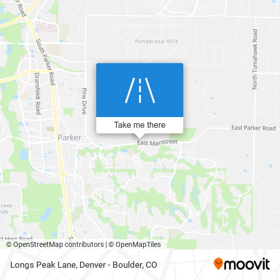 Longs Peak Lane map