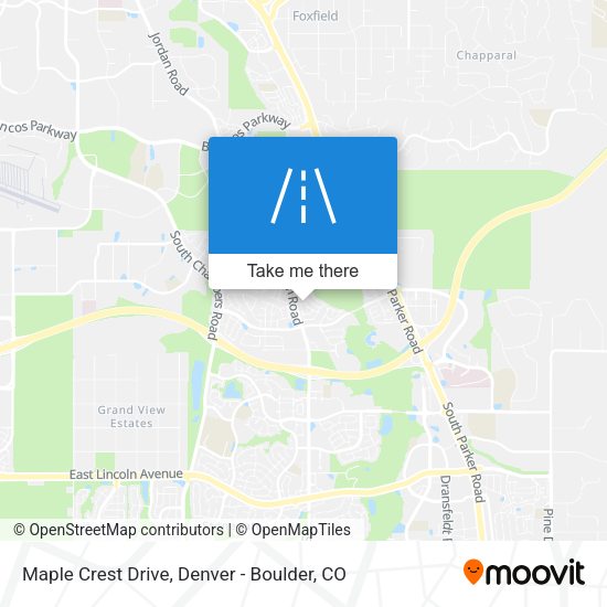 Maple Crest Drive map