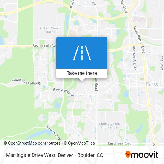 Mapa de Martingale Drive West
