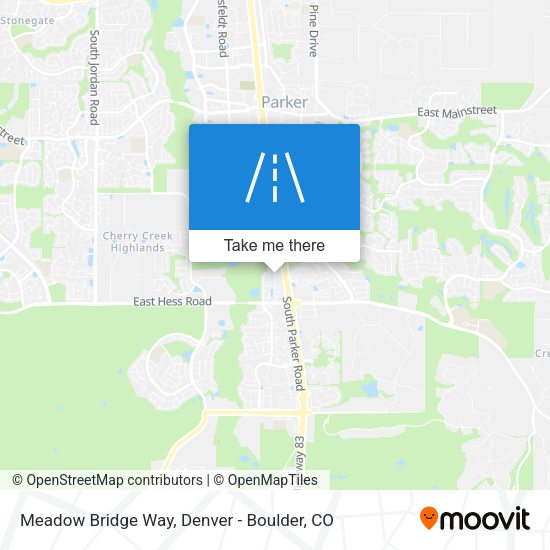 Meadow Bridge Way map
