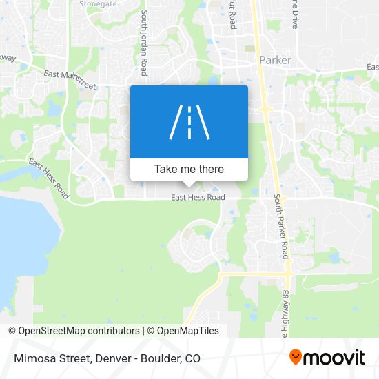 Mimosa Street map