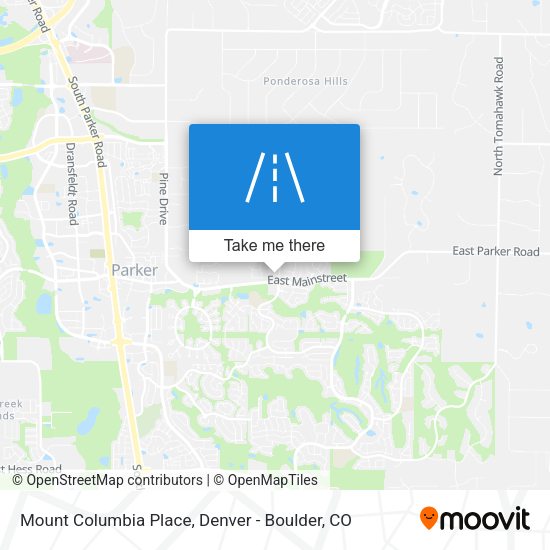 Mapa de Mount Columbia Place