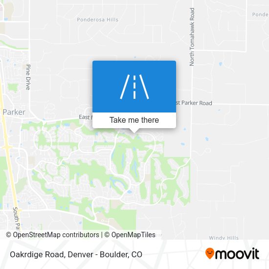 Oakrdige Road map
