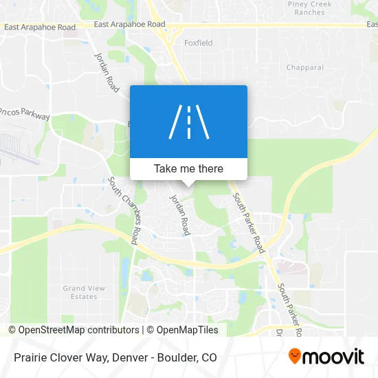 Prairie Clover Way map