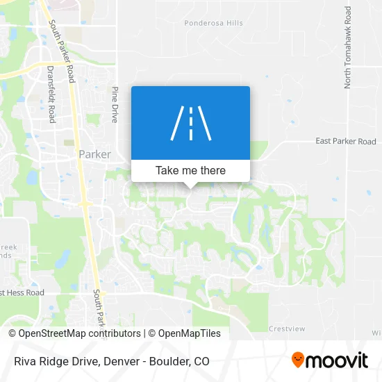 Riva Ridge Drive map