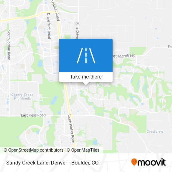 Sandy Creek Lane map