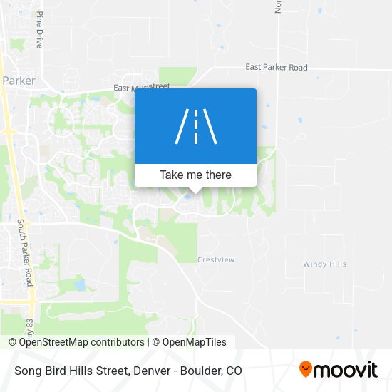 Song Bird Hills Street map