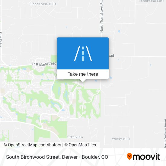 Mapa de South Birchwood Street