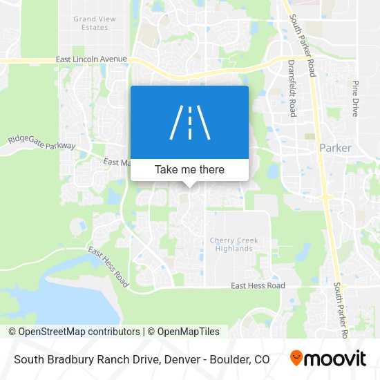 South Bradbury Ranch Drive map