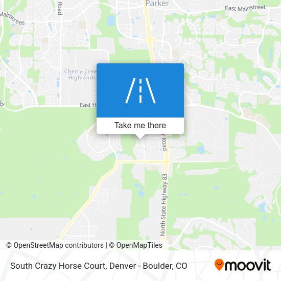 South Crazy Horse Court map