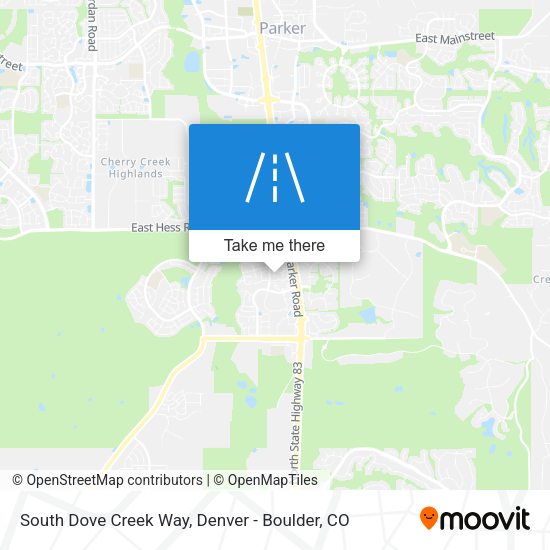 Mapa de South Dove Creek Way