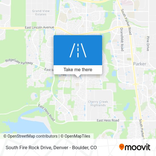 South Fire Rock Drive map