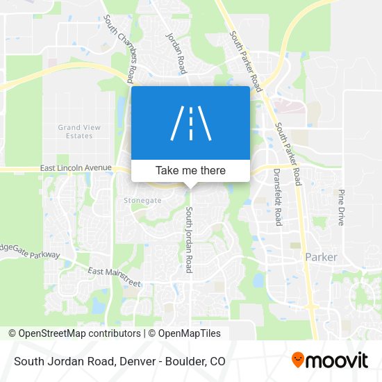 South Jordan Road map