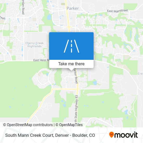 South Mann Creek Court map