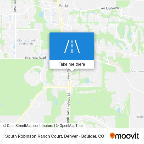 South Robinson Ranch Court map